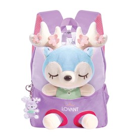 LOVANT Nursery Backpack with Chest Strap Mini Backpack Adventure Boys Preschool Backpack School Backpack for Kita Little Friend Robust, Lightweight, Suitable for Children, Crib, Excursions, Leisure,