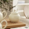 London Pottery Ceramic Sugar Jar with Lid and Spoon,Porcelain Seasoning