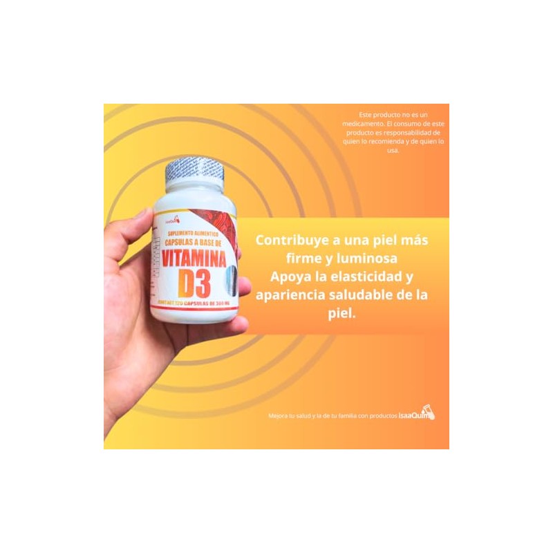 Vitamina D3 400 UI & Colageno UI 120 capsulas de