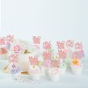 24 piezas de decoración de magdalenas de oro rosa con