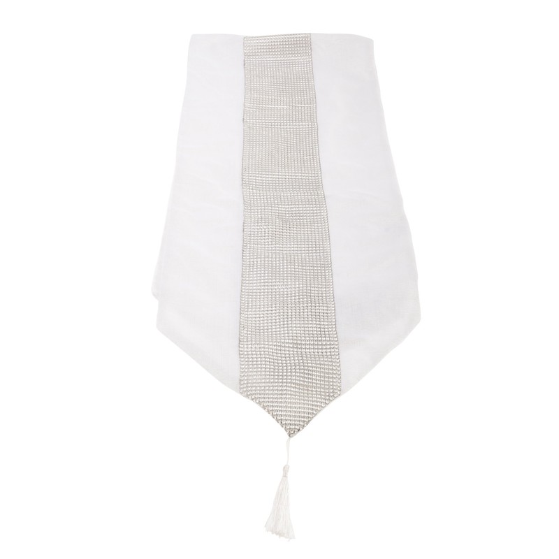 Emma Barclay Eclat - Diamante Table Runner in Silver -