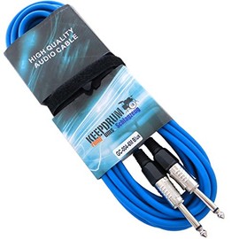 Keepdrum GC 004 BL Blue 6 M Instrument/Guitar Cable Jack/Jack 6.3 mm