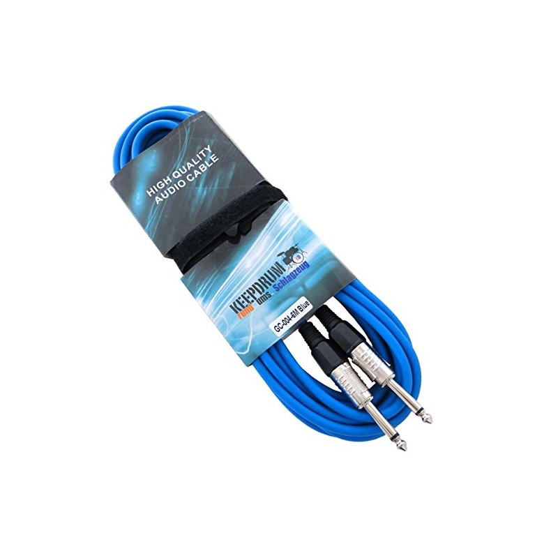 Keepdrum GC 004 BL Blue 6 M Instrument/Guitar Cable Jack/Jack