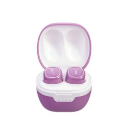 Altec Lansing Nanobuds - Truly Wireless Earbuds with Charging Case, TWS Waterproof Bluetooth Earbuds with Touch Controls for Travel, Sports, Running, Working (Purpley Pink)