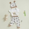 MAHUAOYIXI Toddler Baby Easter Outfits Newborn Baby Boys Clothes Bunny