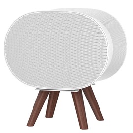 Wooden Table Stand for Sonos Era 300 Space Saving Desktop Speaker Stand Compatible with Sonos Era 300 Desk Stand Holder for Decorations, White