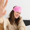2 Pcs Plush Eye Mask Soft Sleeping Blindfold Eye Cover