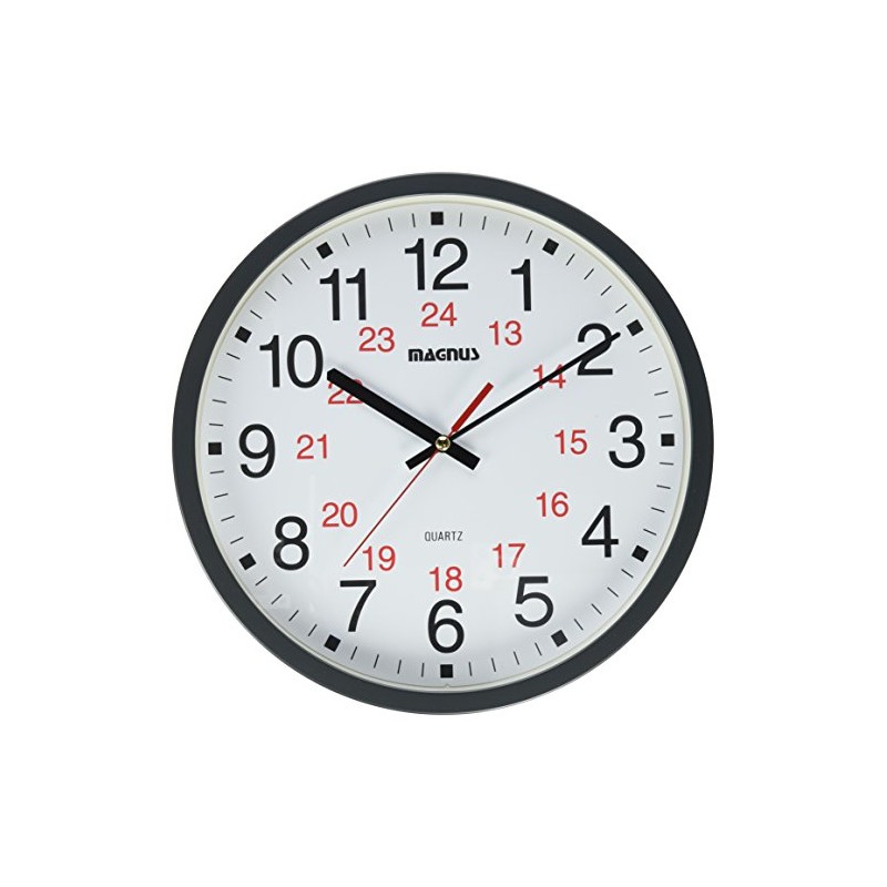 Dainolite 22502-BK 12-24 Hour Clock Sweep Style Second Hand -