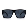 Locs Squared Rectangular Cholo Gangster All Black anteojos de sol,