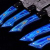 Aj Sanity Knives 5 knives set Handmade Damascus steel chef