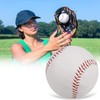 3Pack Practice Baseballs, Blank Baseball, Standard 9” Adult Youth Leather