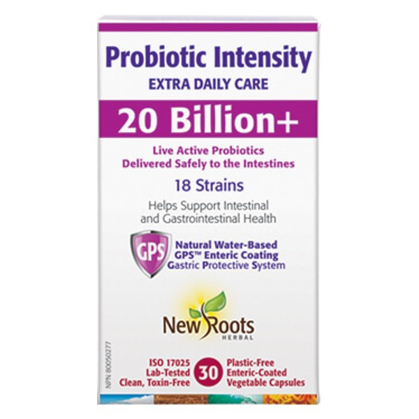New Roots Probiotic Intensity 20 Billion 30 Veg Capsules