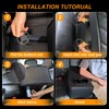 MAIKER Universal Car Rear Seat Armrest 2 Row Console Box