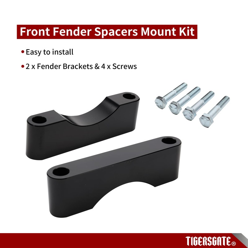 TIGERSGATE Black 21 inch 23 inch 26 inch Front Fender