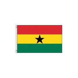 AES 3x5 Ghana Super Polyester Nylon Flag 3'x5' House Banner 90cm x 150cm Grommets Double Stitched