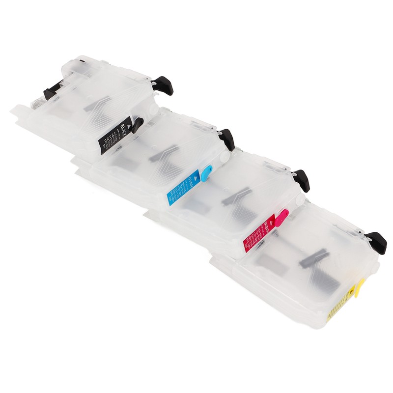 Ink Cartridges Compatible Refill Replacement With Permanent Chip 4 Colors