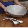 Mariposa Rope Handle Salad Servers, Silver