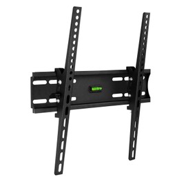 Mount-It! Tilt TV Wall Mount Bracket Up to VESA 400x400 | Low-Profile Tilting Mounting Bracket Compatible with 32 to 55 Inch Flat Screen TVs, 77 Lbs Capacity