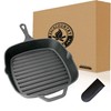 Backcountry Cast Iron 10" Medium Square Grill Pan (Pre-Seasoned for