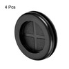 sourcing map Rubber Grommet Round Double-Sided Mount Dia 32 mm