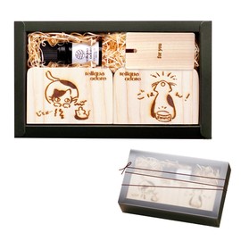 reliqua odore Japanese Hinoki Tosa Aroma Dish, Aroma, Sleep, Cypress, Aroma, Gift, Cat Goods, Cypress, Essential Oil, 0.2 fl oz (5 ml), Gift Box, Black