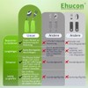 Ehucon Adaptive Weighted Silver Tableware Angle Spoon and Fork Set