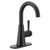 Moen Ronan Matte Black One-Handle Single Hole Modern Bathroom Sink