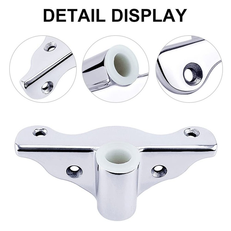 DONGKER Oarlock Support Bracket,3.9 * 0.7 * 1.2" Stainless Steel