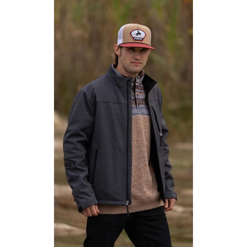 HOOEY Men's Cavvy Punchy Adjustable Snapback Hat, Tan/White, One Size