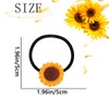 Flower Hair Ties for Women - Sunflower Hair Scrunchies Elastic