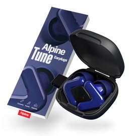 Alpine Tune Earplugs for Concerts and Music, Festival Earplugs with Sound Dampening, Hifi Sound Quality, 19 dB Hearing Protection with Clear Sound, 4 Sizes, Festivals, Parties, Raves & Clubs, Dark Blue