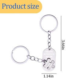 Sudaporn Couple Matching Keychains Gifts for Boyfriends Girlfriends Long Distance Gifts for Him Her I Love You Puzzle Piece Keychain Husband Christmas Birthday Gift for Wife Anniversary Wedding Gift