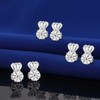 3 Pairs Earring Backs for Droopy Ears,18K Sterling Silver Earring