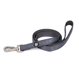 Petface Steel Tonal Dots Print Dog Lead, Small, Grey