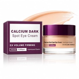 Crema de ojos Calcium Dark Spot 0.53 oz – Crema hidratante para debajo de los ojos con elastina, bolsas hinchadas y piel flácida (morado, 1 paquete)