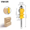 WSOOX 3PCS Architectural Molding Router Bit Set 3 Style Classical