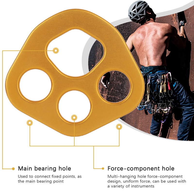 30KN 4 Holes Rigging Plate Rope Bearing Anchors Points Connector