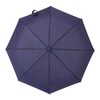 Knirps T.280 MidiumDuomatic CrockHandleSafrty Challenge Blue KNTL280-8434 Folding Umbrella, One-Touch