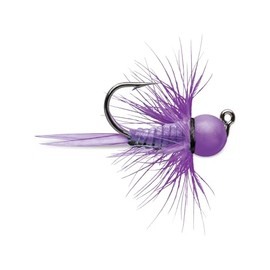 VMC Tungsten Bullfly Jig 1/64 oz Glow Purple