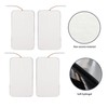 10Pcs TENS Unit Replacement Pads Rectangular Reusable Electrode Patches for