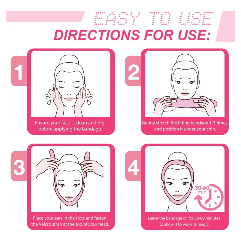Faja Facial Mentonera Reafirmante Para Bichectomía Grande