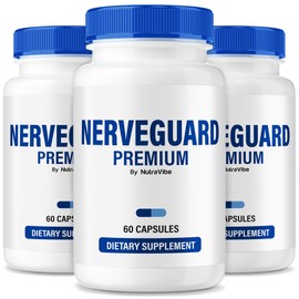 NutraVibe (3 Pack) NerveGuard Premium, Original Nerve Guard Premium Formula with a Natural Ingredients for Healthy Nerves, Comfort & Function | Easy-to-Swallow Pills for Daily Support (180 Capsules)