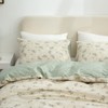 Floral Duvet Cover King, 100% Soft Microfiber Chic Floral Bedding
