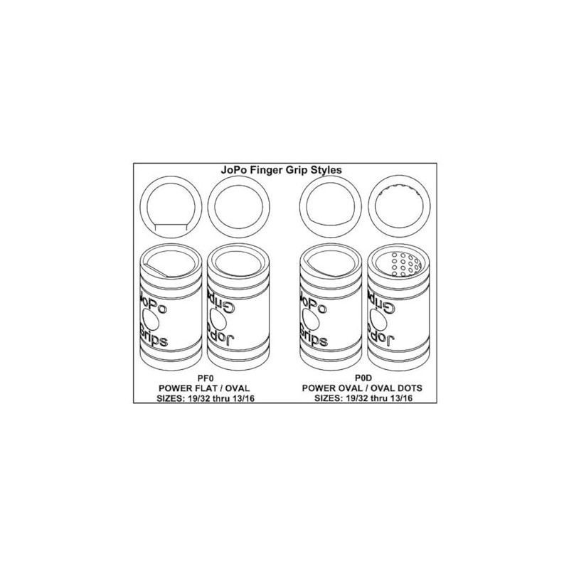 Bowlerstore Products JoPo Power Oval/Oval Dots Finger Insert Black- Pack