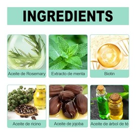 Aceite De Romero：Aceite de Romero para El Cabello-100%, Aceite Esencial de Romero para Cabello ，Estimula el Crecimiento del Cabello, Ideal para Cejas, Pestañas, Barba y Cabello Seco y Dañado.（120ml）