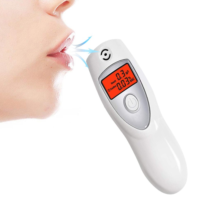 Breathalyzer with Audible Alert Portable Alcohol Tester with LCD Screen