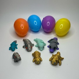 Mystery Mini Flexi Animal in Egg – Surprise 3D Printed Collectible - Options: 1 mystery mini with egg
