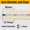 NEUMIHARO 6.8cm 2.7in Diameter Cat Tree Scratching Post Replacement Sisal