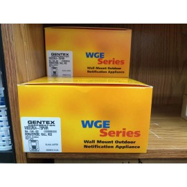 Gentex Weatherproof Horn/Strobe, 24 VDC, Red Lens, Red Housing, Gentex #WGECR24-75PWR