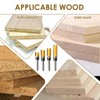 4-Piece Shank Flat Flush Trim Router Bits 1/4 Shank Set,